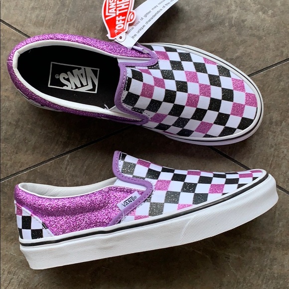 VANS CLASSIC SLIP ON GLITTER CHECKERBOARD WMNS - Picture 13 of 16